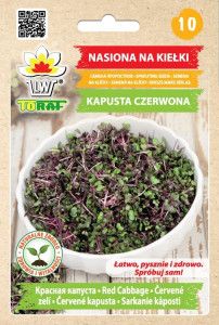 Kiełki Kapusta Czerwona 10 g nasion na kiełki