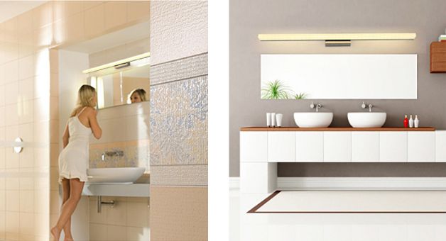 Minimalistyczna lampa nad lustro Kinkiet łazienkowy LED 40 cm 9W