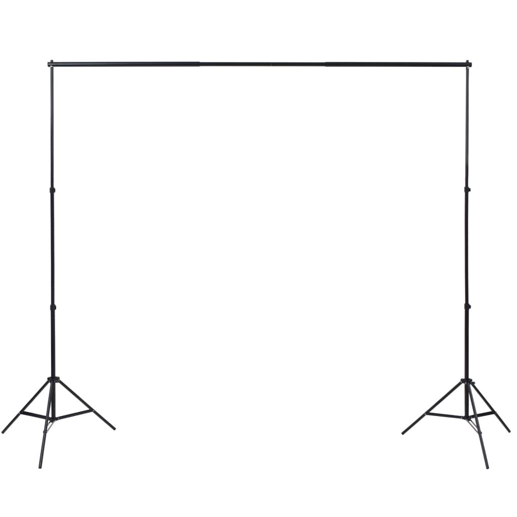 Zestaw fotograficzny z 3 tłami z bawełny i ramą, 3 x 3 m