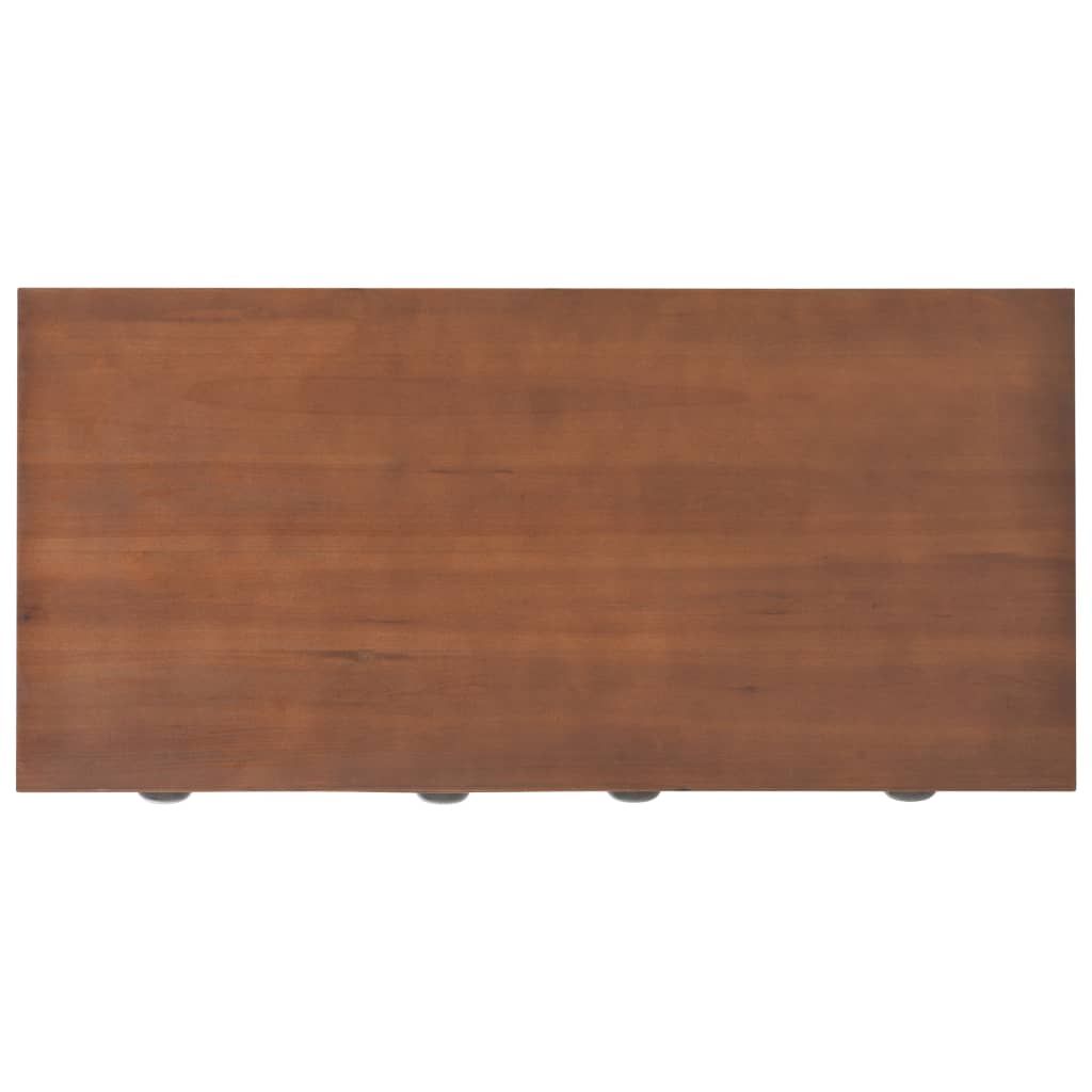 Biurko z 3 szufladami, 110x50x78 cm, lite drewno jodłowe