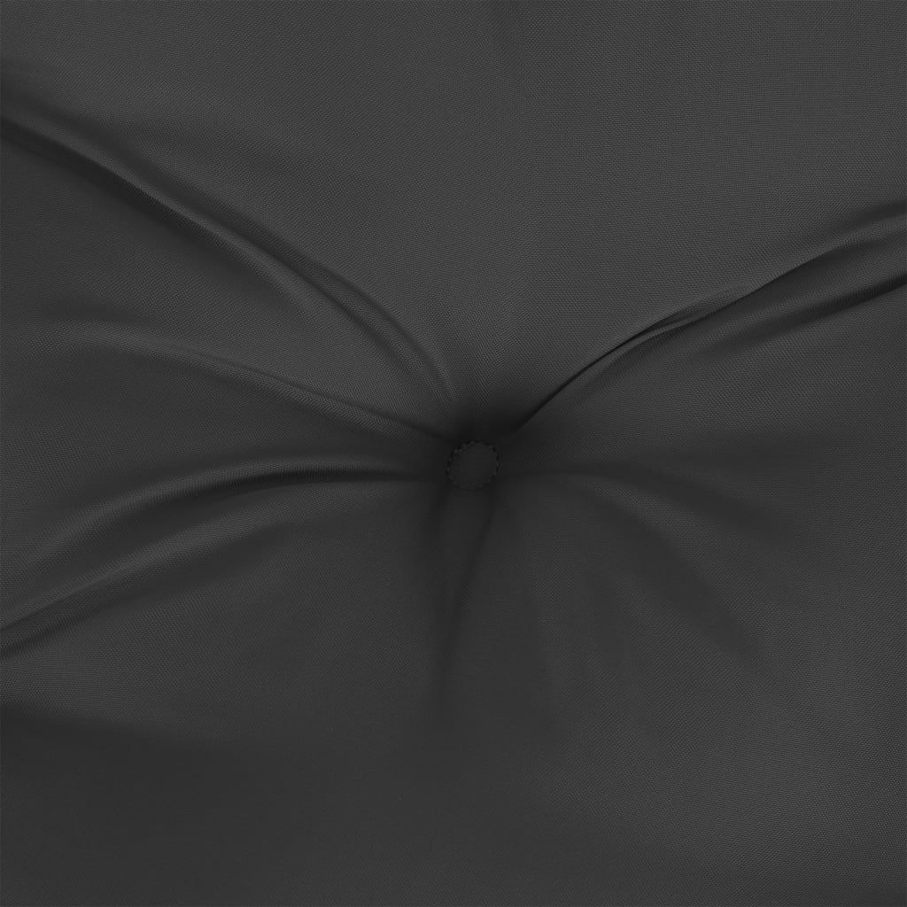Poduszka na ławkę ogrodową, czarna, 120x50x7 cm, tkanina