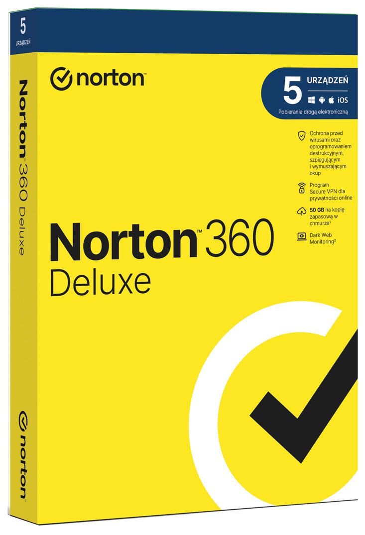 Norton 360 Deluxe 5 stanowisk / 1 rok