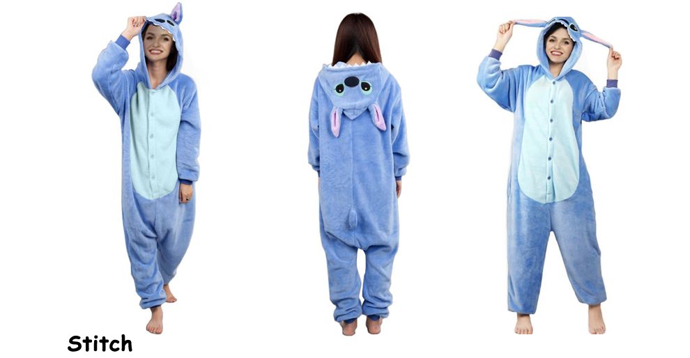 Stitch Kigurumi Onesie dres piżama kombinezon XL