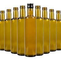 40x Butelka DORICA 500 ml oliwkowa na oliwę z zakrętkami