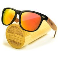 Drewniane okulary przeciwsłoneczne Niwatch Hydrus Orange