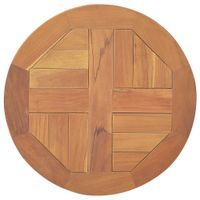 Blat stołu, lite drewno tekowe, okrągły, 2,5 cm, 40 cm