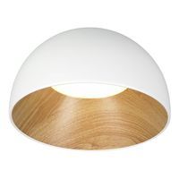 Skandynawska lampa sufitowa Padella ST-9493C/A Step LED 18W 3000K biała drewno