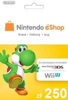 Nintendo karta 250 zł eShop Karta Kod Prepaid Klucz Wii