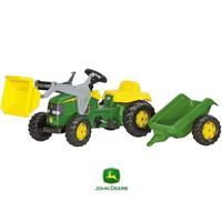 Rolly Toys Traktor na pedały John Deere z łyżką i przyczepą 2-5 Lat