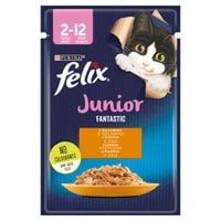 Felix Fantastic Junior Karma dla kociąt kurczak w galaretce 85 g