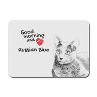Russian Blue- podkładka pod mysz z wizerunkiem kota