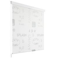 Roleta prysznicowa 100 x 240 cm, z napisami