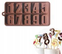 Forma foremka silikonowa czekolady pralin Cyfry