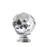 Gałka meblowa crystal CRPJ, chrom połysk, fi 30mm