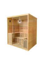 Sauna fińska sucha z piecem 1800x1500mm, MOC 8 kW, LED, bluetooth, rad