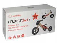 Drewniany rowerek biegowy 2w1 Twist
