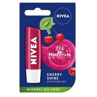 Nivea 24H Mett-In Moisture Cherry Shine 4,8g pielęgnująca pomadka do ust