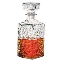Karafka szklana ze szklanym korkiem BURGO 950 ml idealna do whisky wina nalewek soków wody