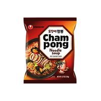 Champong | Koreańska Pikantna Zupa Instant z Owocami Morza "Champong Noodle Ramyun | Seafood Flavour Hot & Spicy" 124g Nongshim