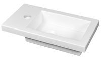 Umywalka Mini 40 Mała Prostokątna z Powłoką NanoShine 40x22 Toaleta WC