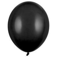 Balony "Pastel", czarne, 10" STRONG,  50 szt