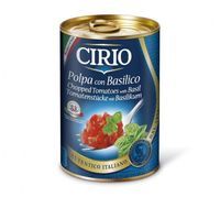 CIRIO Włoskie pomidory w kawałkach Polpa Con Basilico z bazylią 400 g