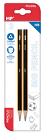 MP PE299G ołówek drewniany trójkątny HB opk. 2 szt