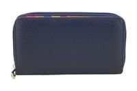 Antykradzieżowy portfel z ochroną RFID - Granatowy