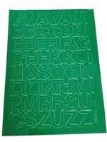 Litery samoprzylepne z folii 2,5cm zielone
