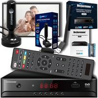 Zestaw Tuner Dvb-T2 Heckermann Jn-03 + Antena Telewizyjna Signaflex Hd-12E