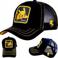 CZAPKA Z DASZKIEM PIKACHU POKEMON REGULOWANA DLA DZIECI FULL CAP Z SIATKĄ