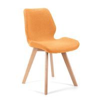 4x krzesło tapicerowane materiałowe SJ.0159 Pomarańczowe