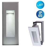Elewacyjna LAMPA wpust KOLARI 1149259 Nave prostokątna OPRAWA kinkiet LED 3W 5800K metalowy outdoor IP65