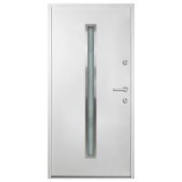 Aluminiowe drzwi zewnętrzne, białe, 100 x 200 cm