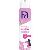 Fa Invisible Sensitive 48h antyperspirant w sprayu o zapachu róży i głogu 150ml