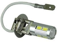 mocna żarówka LED H3 z soczewką 10 x 5730SMD Lightbar 12v motor skuter