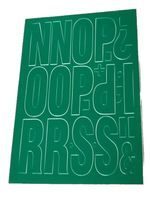 Litery samoprzylepne z folii 10 cm zielone N-S