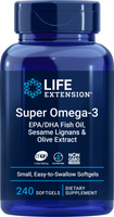 Super Omega-3 EPA/DHA z Lignanami Sezamowymi i Ekstraktem z Oliwek (240 kaps.)