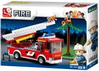 KLOCKI SLUBAN FIRE Wóz strażacki Straż pożarna z drabiną 269 Kompatybilne z LEG COB