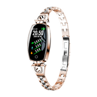 Damski Smartwatch Złoty Powiadomienia Kroki Kardiowatch WH8 Watchmark