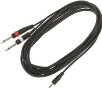 Kabel przewód sygnałowy mini Jack - Jack 6,3 mm 5m