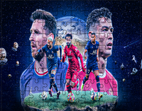Puzzle Neymar Mbappe Messi Ronaldo