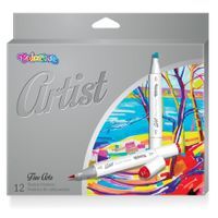Markery do szkicowania 12 kolorów ARTIST Colorino
