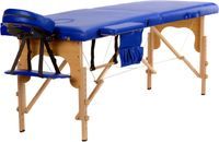 Stół, łóżko do masażu 2-segmentowe drewniane