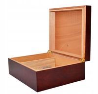 Bordowy Humidor na 25 Cygar Cedr