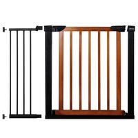 Bramka zabezpieczająca rozporowa 75-110 cm brązowo-czarna