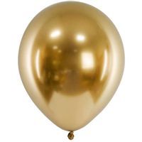 Balony "Glossy", złote, PartyDeco, 12", 10 szt