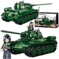 Klocki Czołg T-34/85 RUDY 102 Zielony
