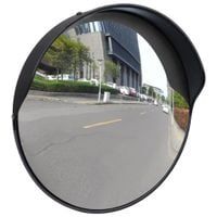 Wypukłe lustro drogowe, 30 cm, czarne
