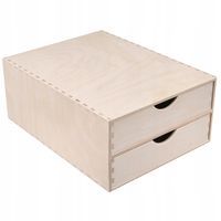 Creative Deco Mini komoda drewniana 2 szuflady